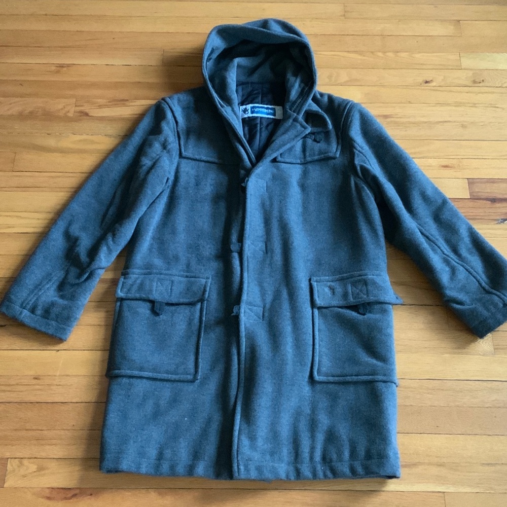 J. Lindeberg Wool Hooded Trench Coat